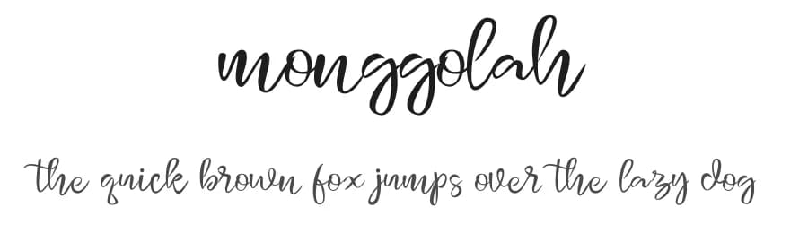 Monggolah by Intype β Script Handwritten Font