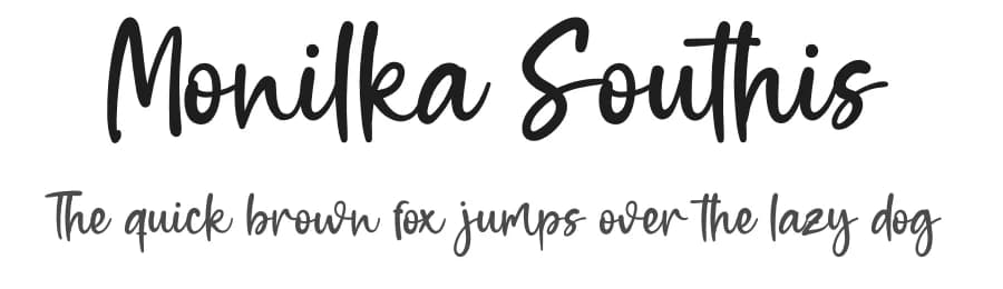 Monilka Southis by Scratchones — Script Handwritten Font