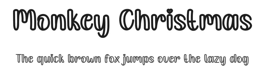 Monkey Christmas by Andi Moz — Script Handwritten Font