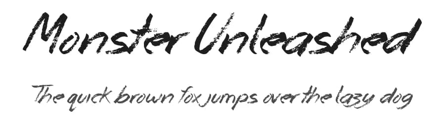 Monster Unleashed by JSH creates — Script Handwritten Font