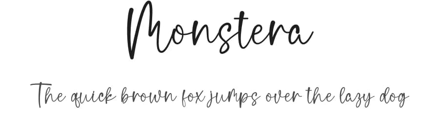 Monstera by Wahyu Studio — Script Handwritten Font