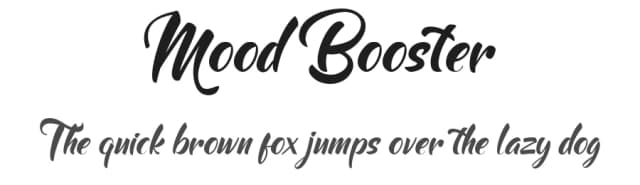 Mood Booster by Bories Bechker — Script Handwritten Font