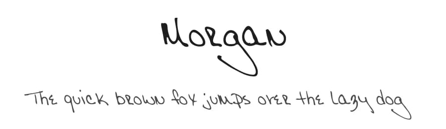 Morgan β Script Handwritten Font