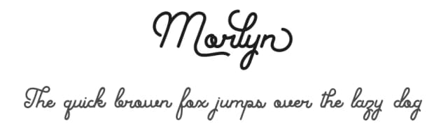 Morlyn by Yesie Erma Yunita — Script Handwritten Font
