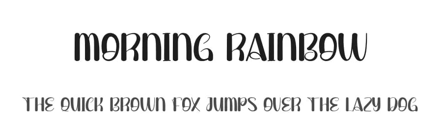 Morning Rainbow by Andi Moz — Script Handwritten Font