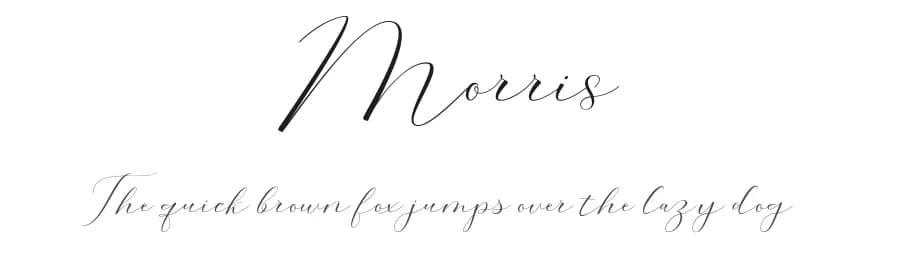 Morris by Cooldesignlab — Script Handwritten Font
