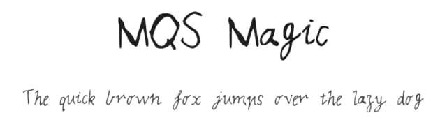 MQS Magic by Issy S — Script Handwritten Font