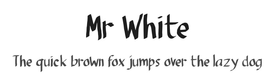 Mr White by Daniel Tampubolon — Script Handwritten Font