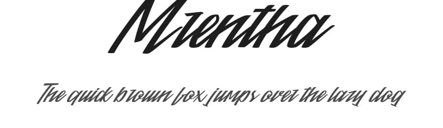 Mrentha by Muhammad Ahwal Bobby — Script Handwritten Font