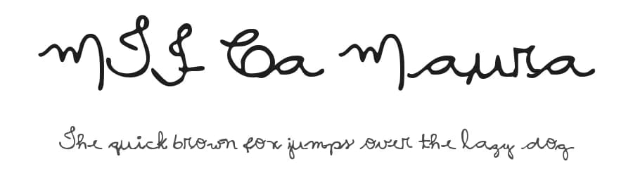 MTF Ca Maura by Miss Tiina Fonts - MTF — Script Handwritten Font