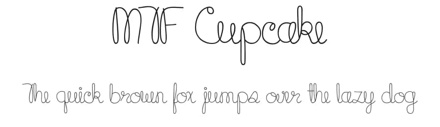 MTF Cupcake by Miss Tiina Fonts - MTF — Script Handwritten Font