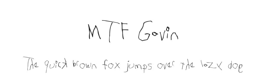 MTF Gavin by Miss Tiina Fonts - MTF — Script Handwritten Font