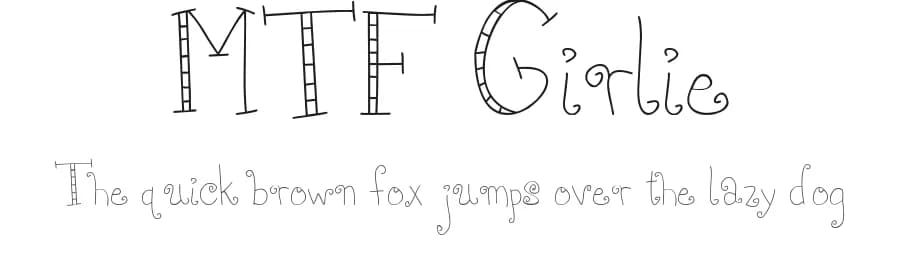 MTF Girlie by Miss Tiina Fonts - MTF — Script Handwritten Font