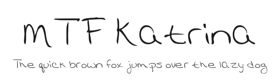 MTF Katrina by Miss Tiina Fonts - MTF — Script Handwritten Font