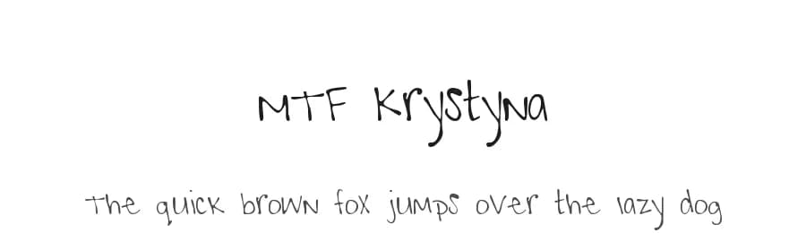 MTF Krystyna by Miss Tiina Fonts - MTF — Script Handwritten Font