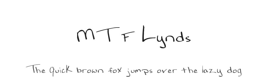 MTF Lynds by Miss Tiina Fonts - MTF — Script Handwritten Font