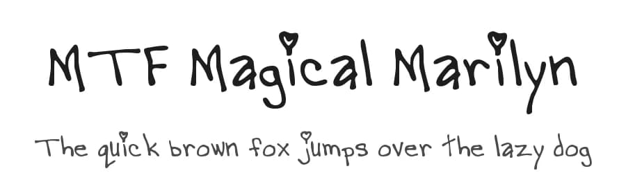 MTF Magical Marilyn by Miss Tiina Fonts - MTF — Script Handwritten Font