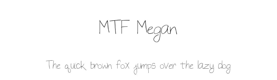 MTF Megan by Miss Tiina Fonts - MTF — Script Handwritten Font