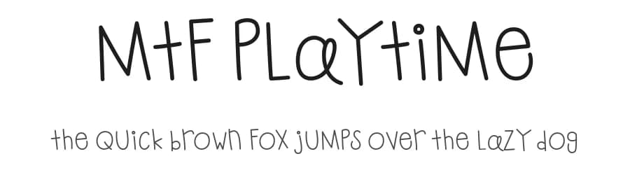 MTF Playtime by Miss Tiina Fonts - MTF — Script Handwritten Font