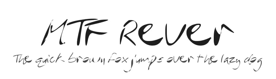 MTF Rever by Miss Tiina Fonts - MTF β Script Handwritten Font