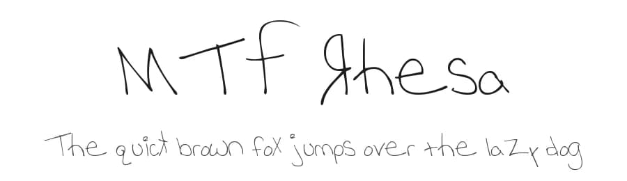 MTF Rhesa by Miss Tiina Fonts - MTF — Script Handwritten Font