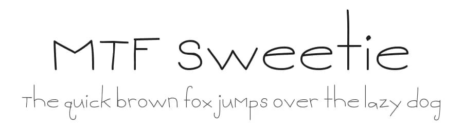 MTF Sweetie by Miss Tiina Fonts - MTF — Script Handwritten Font