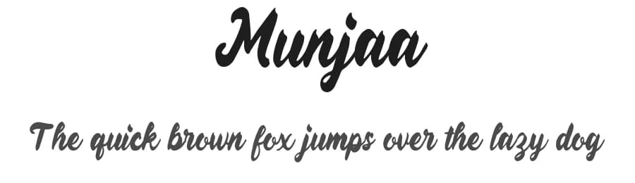 Munjaa by Forberas Club — Script Handwritten Font