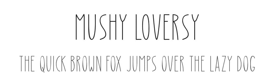 Mushy Loversy by Md Shohail Bhuian — Script Handwritten Font