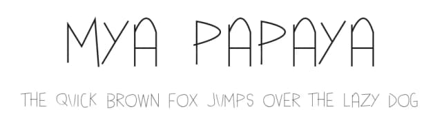 Mya Papaya by Murder Fonts — Script Handwritten Font