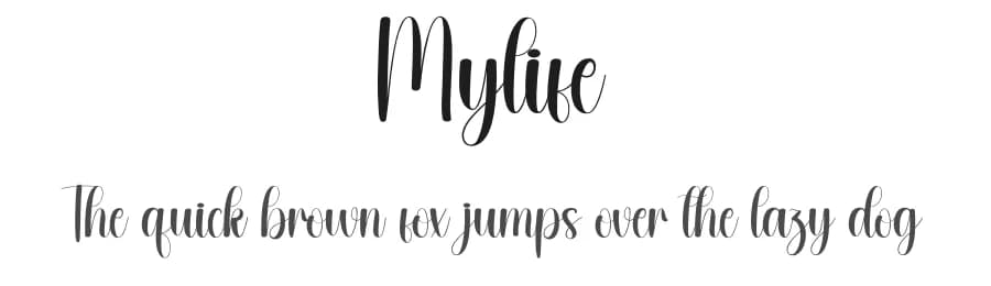 Mylife by Andi Moz — Script Handwritten Font