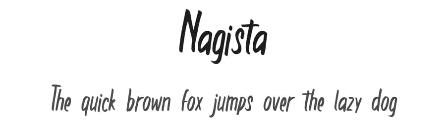 Nagista by InspiraType — Script Handwritten Font