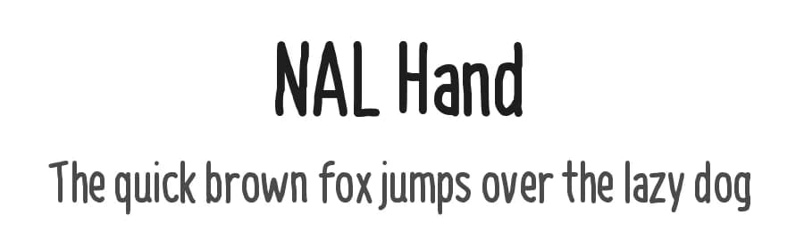 NAL Hand by Chequered Ink — Script Handwritten Font