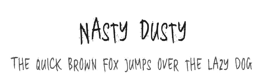 Nasty Dusty by Kurnia Setyadi — Script Handwritten Font