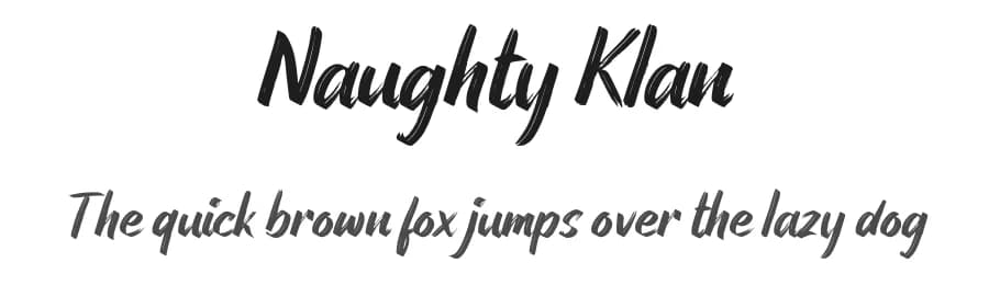 Naughty Klan by Ikiiko Type — Script Handwritten Font