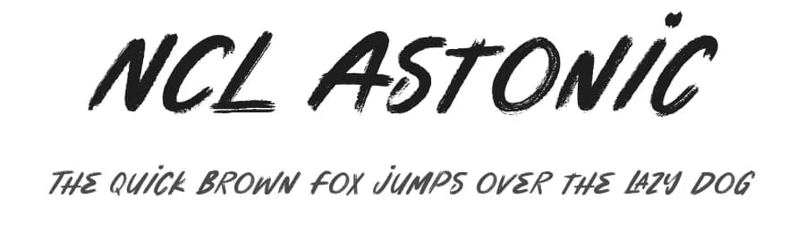 NCL Astonic by Enxyclo Studio — Script Handwritten Font