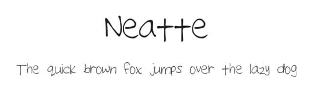 Neatte by K D — Script Handwritten Font