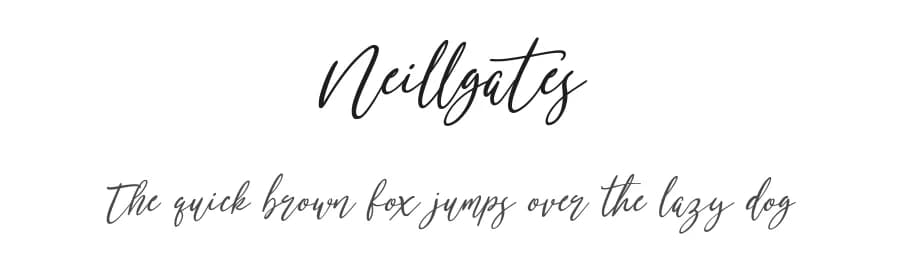 Neillgates by Maulana Creative — Script Handwritten Font