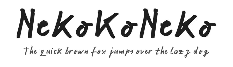 NekoKoNeko by Nenad Katic β Script Handwritten Font