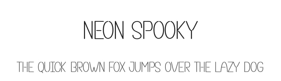 Neon Spooky by Scratchones — Script Handwritten Font