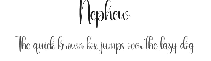 Nephew by Andi Moz — Script Handwritten Font