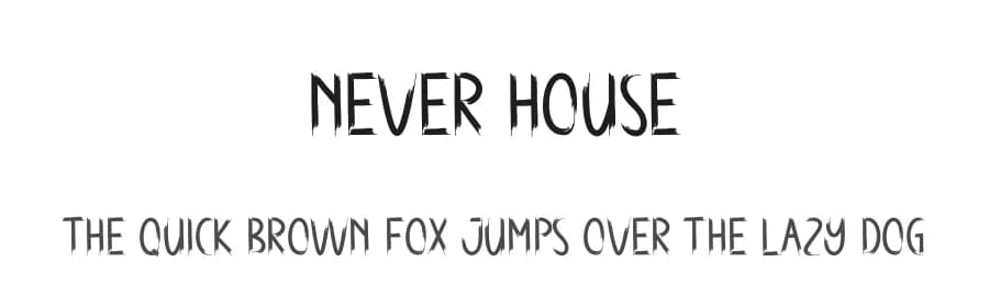 Never House by Andi Moz — Script Handwritten Font