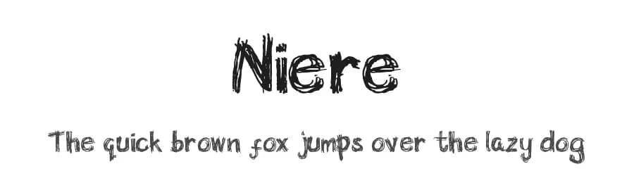 Niere by Leonardo Sigalingging β Script Handwritten Font