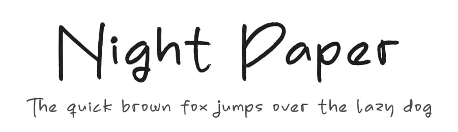 Night Paper by Letterena Studios — Script Handwritten Font