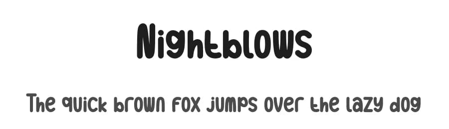Nightblows by Andi Moz — Script Handwritten Font