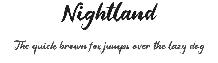 Nightland by Lettersiro Studio — Script Handwritten Font