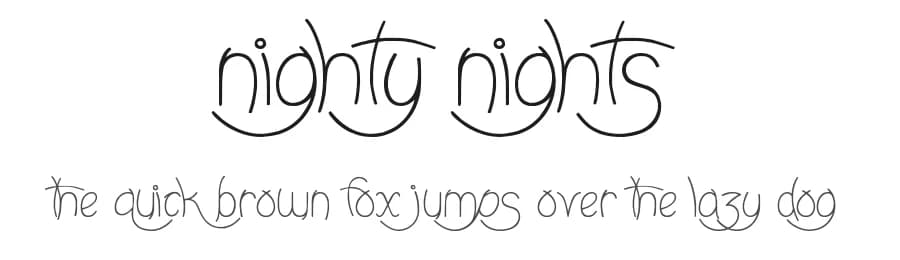Nighty Nights by JSH creates — Script Handwritten Font