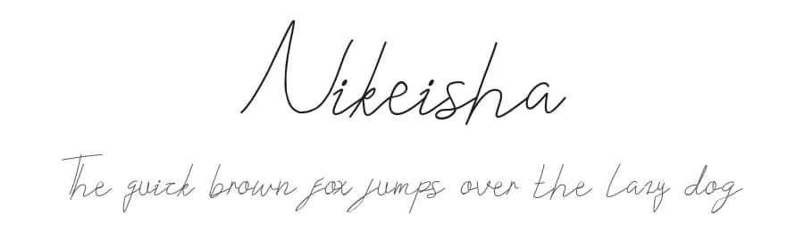 Nikeisha by Edric Studio — Script Handwritten Font