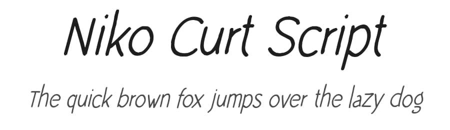 Niko Curt Script by Greentrik6789 — Script Handwritten Font