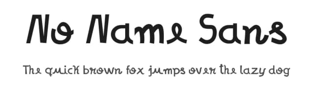 No Name Sans by Galdino Otten Fonts — Script Handwritten Font