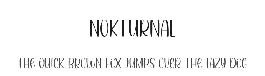 Nokturnal by Andi Moz — Script Handwritten Font